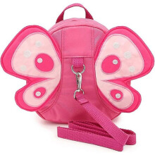 Kindersicherheitsrucksack mit Schmetterlingsflügeln, 1 Stück, Rosa
