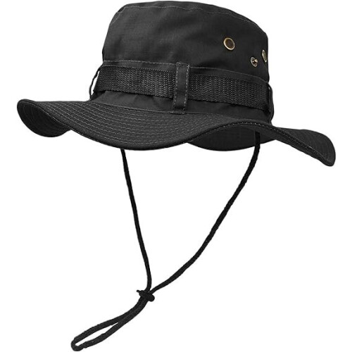 Outdoor wide-brimmed sun hat double-layer classic combat