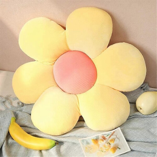 Almofada de chão com estampa de flor verde, 38 cm (15 polegadas)