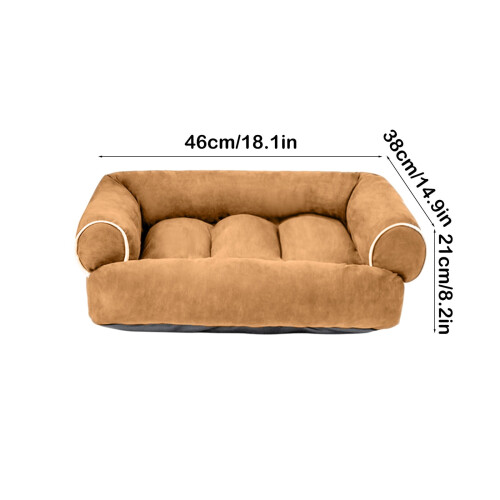 Dog Couch Washable Warm Chew-Proof Bed for Medium Dogs 2