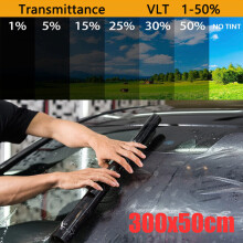 Tónovacia fólia na okná s ochranou proti slnku 1/5/15/25/35/50 percent VLT