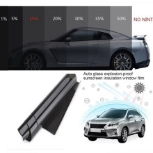 Película protetora solar preta para vidros de carro, 50x3m