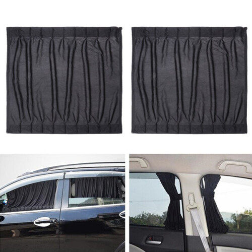 Sun Cooling 50cm Car Side Window Curtains RV Cer
