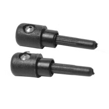 Sun Visor Pair Car Black Rear Window Washer Nozzle