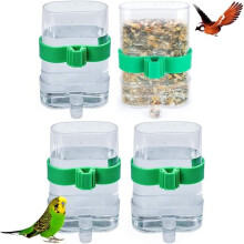 Distributeur automatique pour animaux de compagnie Qianli, lot de 4, en plastique transparent