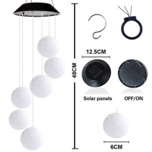 Farbwechselnder spiralförmiger, solarbetriebener LED-Glockengarten
