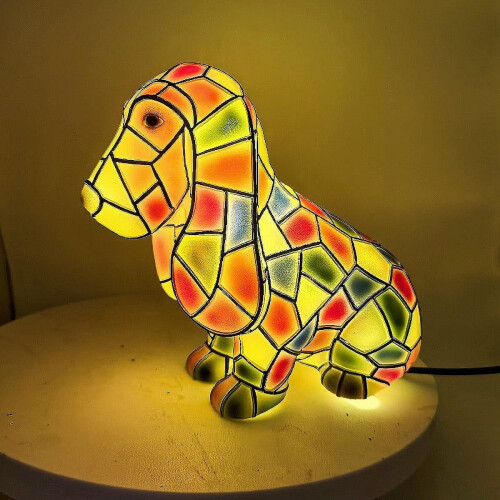 Φωτιστικό νυκτός Basset Hound με LED ρητίνης, 1 τεμάχιο 2