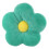 Cuscino morbido a forma di fiore da 50 cm (blu) 1