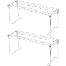 2 Stück Hähnchenflügel- und -keulengrill aus Edelstahl