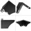 4 gambe per divano in metallo da 7,5 cm, gambe per armadio, gambe per mobili, mod. 1
