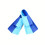 Masques de plongée bleus 1