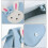 Bolsa infantil azul em PU com laço PHRL20100 5