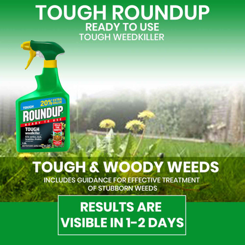 Roundup Roundup Tough Ready to Use Weedkiller 1L Plus 20% Extra Value 2