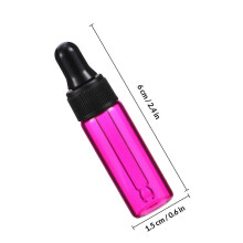 Travel Bottle for Storage Use 30Pcs Pink Glass Dropper Liquid Containers