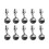 10 Pack Heavy Duty Tablecloth Weights, Tablecloth Pendants,Outdoor Windproof Clips for Curtains, Flags, Banners 1