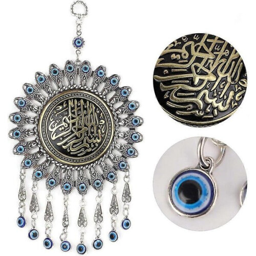 Türkischer blauer Glasanhänger mit Auge – Glücksbringer 2
