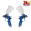 Fast Mover Mini 0.88mm + 1.0mm Tip Jet HVLP Gravity Paint Spray Guns Water Based 1