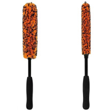 Cepillo de Limpieza Multifuncional, Cepillo Flexible de Microfibra para Detalles de Cubos de Rueda, Suave y Sin Rayones.