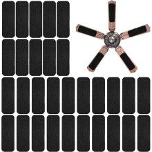 30 Stück Deckenventilatorfilter für Klingen - Aktivkohle-Deckenventilator-Luftreiniger-Pads - Deckenventilatorblatt-Luftfilter