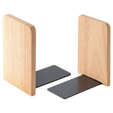 2Stück Buchstützen Aus Holz für Regale, Buchstützen für Schwere Bücher, CDs, Akten, Videospiele, Buchorganizer für Zuhause und Schule