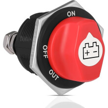 Battery Disconnect Swicth 200A, 12-48V Battery Disconnect Cut Shut Off Isolator for Marine Boat RV ATV Car
