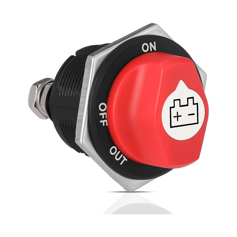 Battery Disconnect Swicth 200A, 12-48V Battery Disconnect Cut Shut Off Isolator For Marine Boat Rv Atv Car 4711823472474
