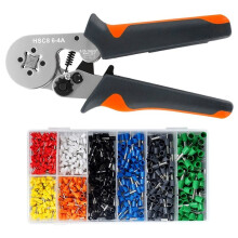Ferrule Crimping Tool HSC8 6-4A Electrical Crimper Plier for Wire End Crimp Tube Terminals Electrical Circuit Repair