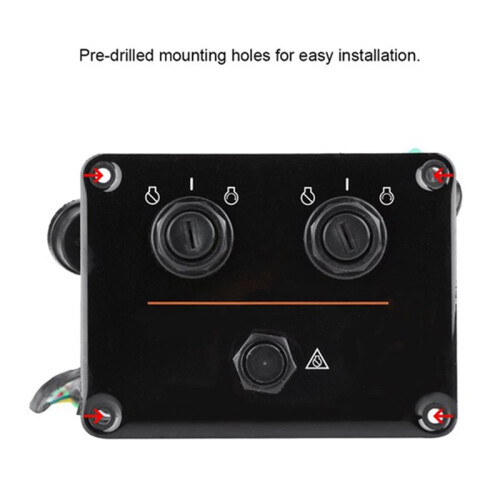 Dual Engine Key  Panel, 12V Dual Key  Panel Assembly 6K1-82570-08-00 for  Outboard Engine Yacht 1