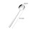 Cuchara sopera de acero inoxidable con mango largo (6 unidades) 4