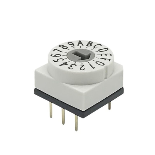 10 Pezzi PT65103 Interruttore DIP Rotativo di Codifica 0-F/16 Bit 3:3 Positivo