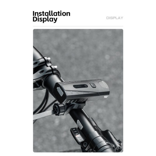WEST BIKING 400LM Light-Sensing Bike Headlight Waterproof Bicycle Front Light Type-C Charging Cycling Flashlight