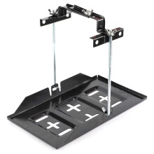 Plateau de Maintien de Batterie Universel en Acier Résistant à la Corrosion, Support de Batterie à Pince Réglable