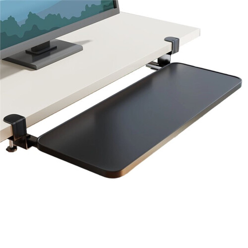 Desktop Extension Board Drawer Slide Rail No Punching Broader Support Bracket Rack Adjustable Height H-Shaped Universal 1