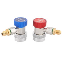 R134A AC Quick Coupler Adapter for Car Air Conditioning - High/Low Pressure Connector