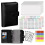 A6 Binder Refillable Planner Notebook PU Leather Binder Journal with Pockets, Dividers, Refill Paper Black 1