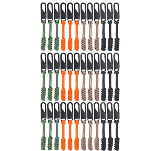 Colorful Weave Metal Zipper Open-End Detachable Pullers DIY  Sewing Kits