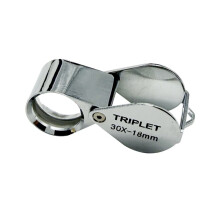 18-mm-Taschenlupe, Schmucklupe, Faltbar, Juwelier-Augenwerkzeug, 30-Fache Vergrößerung