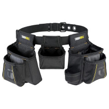 TOUGHBUILT TB-304-4 Handyman Tool Belt with 12 Pockets 4-in-1 Builder'S Tool Kit Set Thick and Wear-Resistant Storage Bag