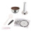 Coperchio Riutilizzabile In Acciaio Inox per Capsule di Caffè, Compatibile con Macchine per   Tuoline, Include Pressino - 80 Ml 2