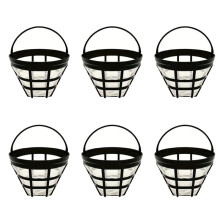 Lot de 6 Filtres à Café Réutilisables pour Cafetières pour pour , Compatibles avec la Plupart des Cafetières à Filtre de 8 à 12 Tasses