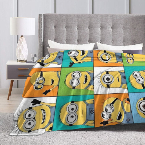 Κουβέρτα MinionS από εξαιρετικά μαλακό micro fleece 40" x 30" 2