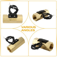 Brass Run Run Meter Flowmeter 1.5‑3L/Min G1/2 Low Run Water Normally Open Magnetic Sensor Industrial,BSP