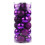 Purple Christmas Baubles 6cm 24 pcs 2