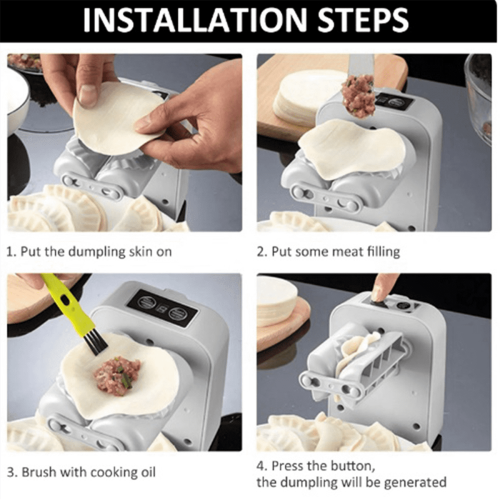 Ferramenta manual antiderrapante para fazer dumplings automáticos 2
