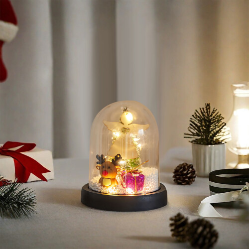 Avtoify Mini Kunstglazen Sneeuwboom met Verlichting 2