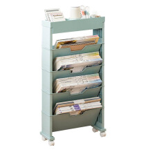 Estantería, estantes para libros, sala de estar, azul