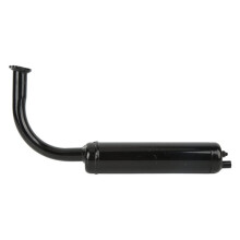 Auspuffrohr 40 mm schwarz
