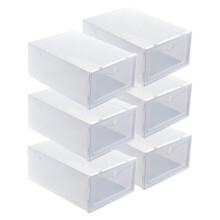 Caja grande para guardar zapatos, blanca.