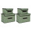 Opbergdoos, groen, 4 stuks. 1