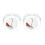 Headlight trim ring cover, 2.5 inch, white 1
